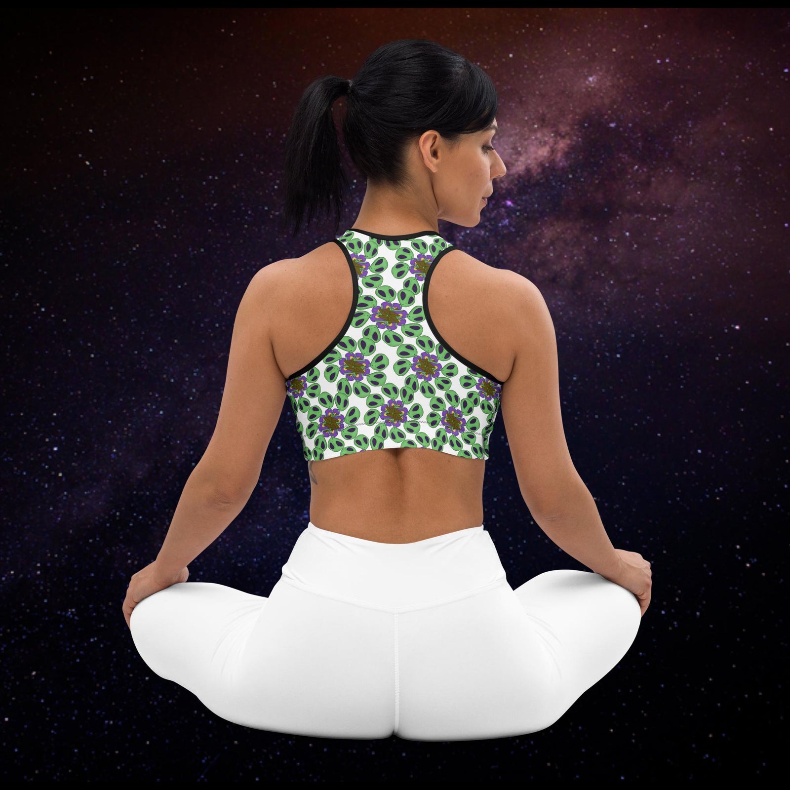 Woke Organics Infinite Camo Padded Sports Bra