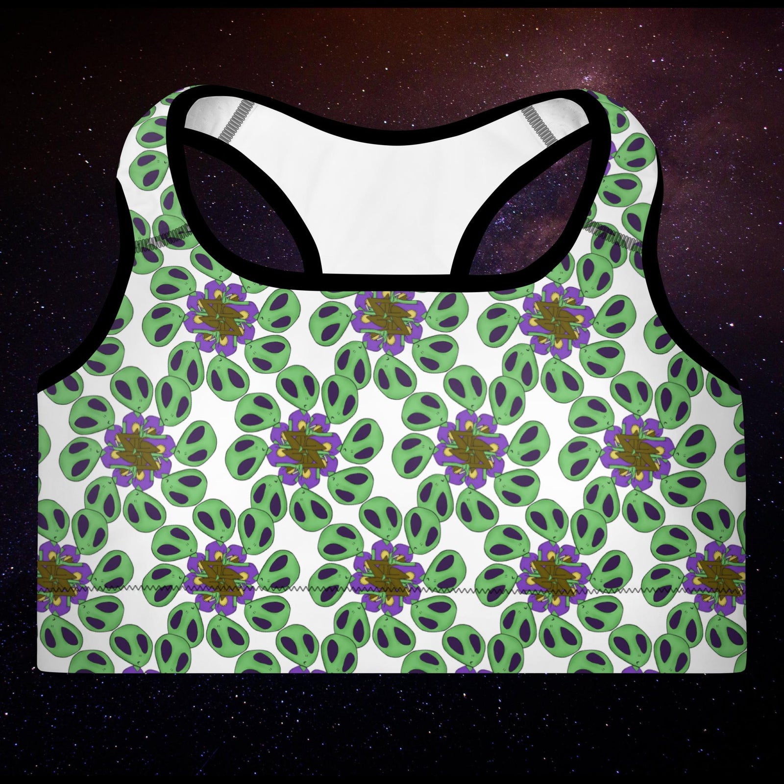 Woke Organics Infinite Camo Padded Sports Bra