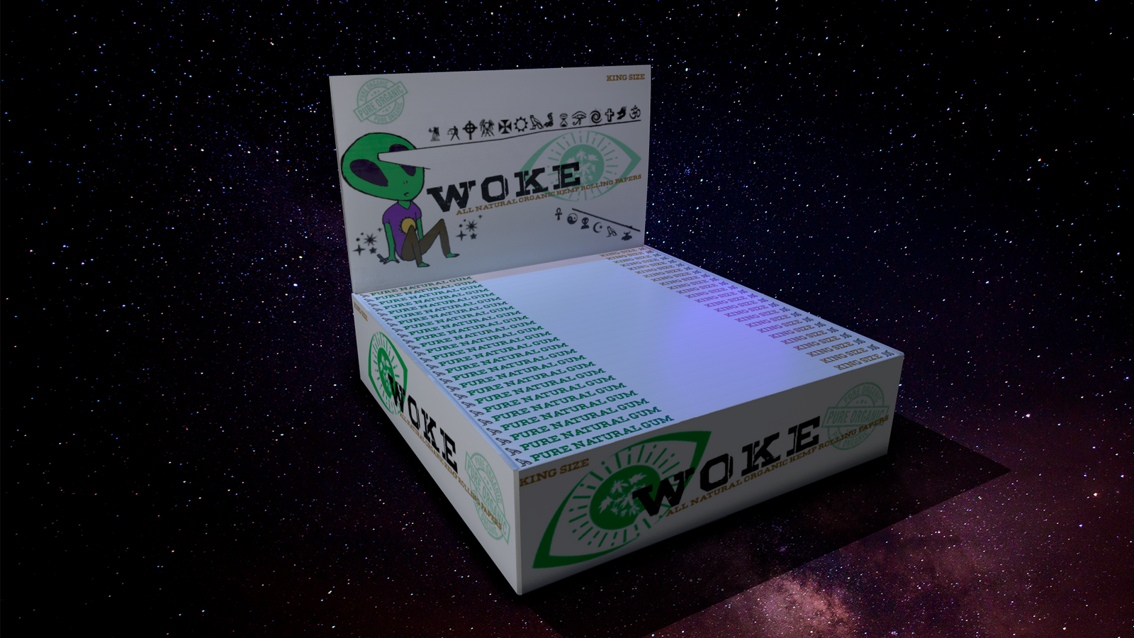 WOKE Organics™ Hemp Rolling Paper King Size 25 Pack