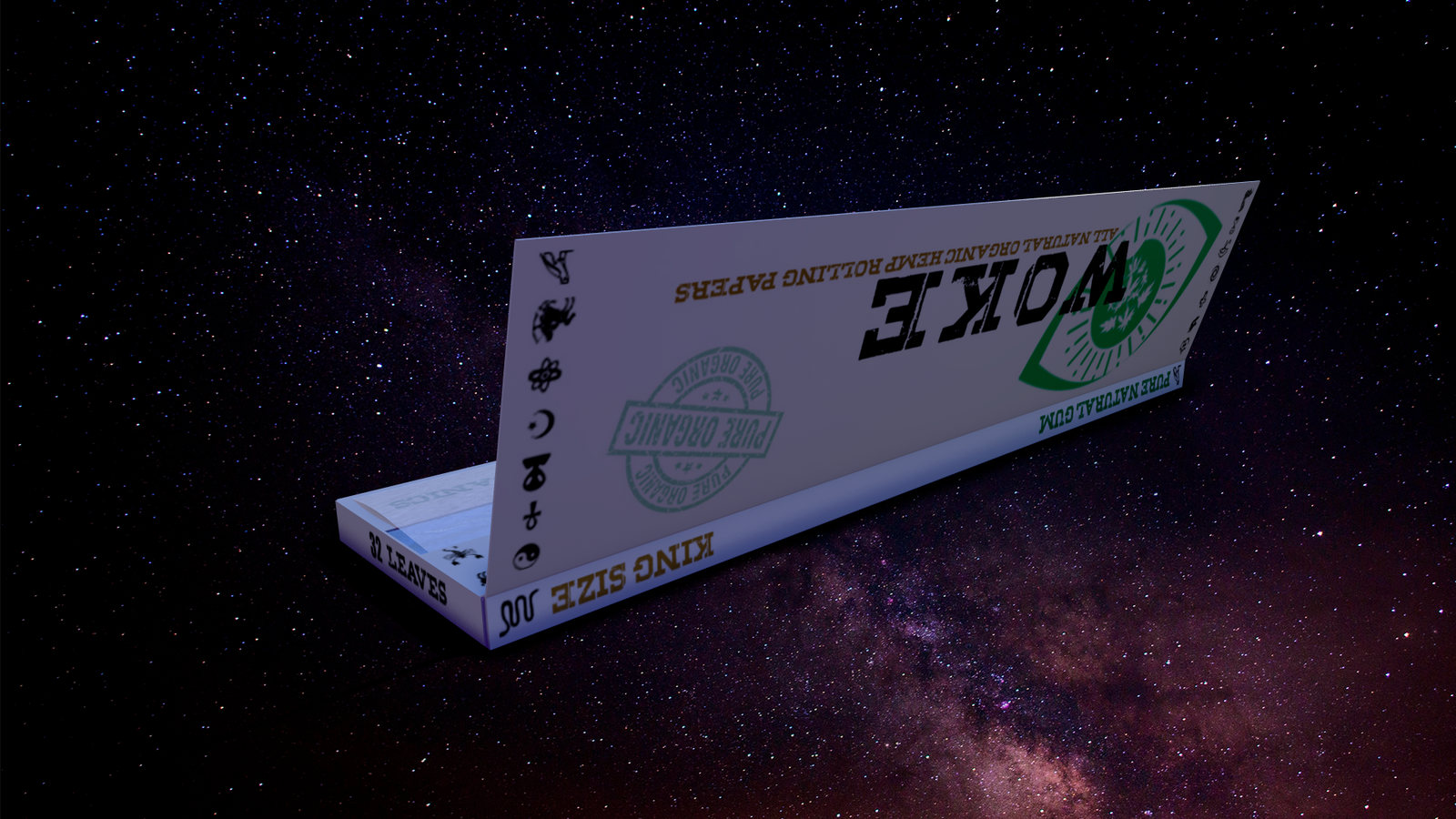 WOKE Organics™ Hemp Rolling Paper King Size 3-Pack