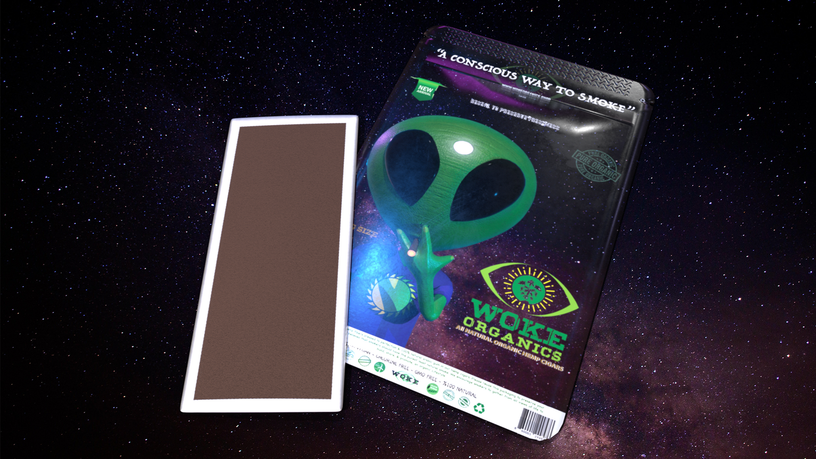 Woke Organics Hemp Rolling Paper Cigars 7 Pack