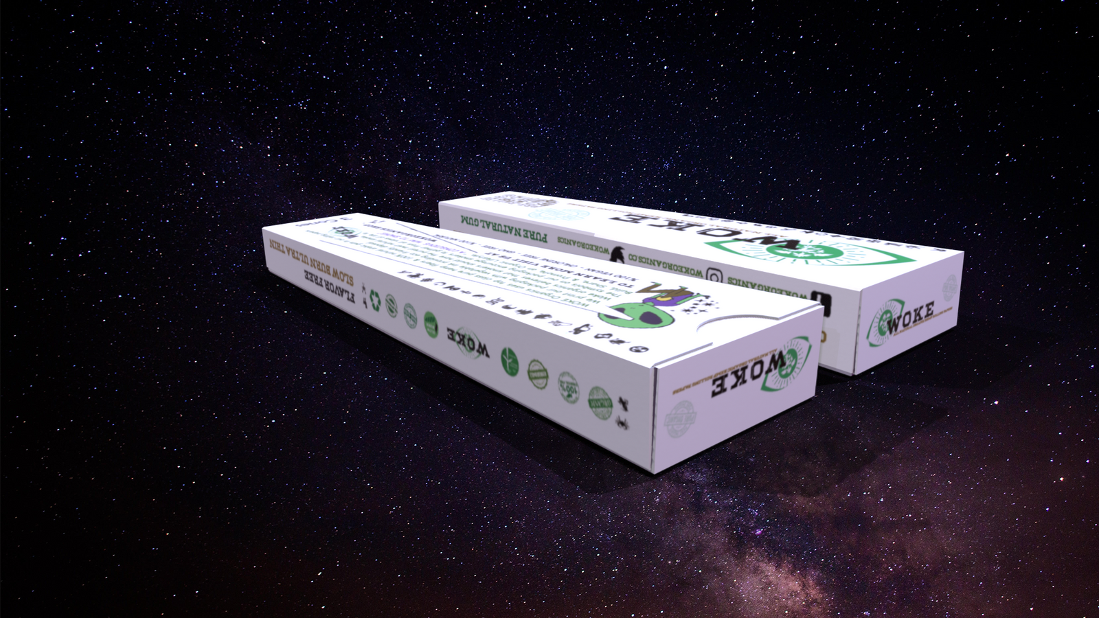 Woke Organics Hemp Cones Paper 3 Pack