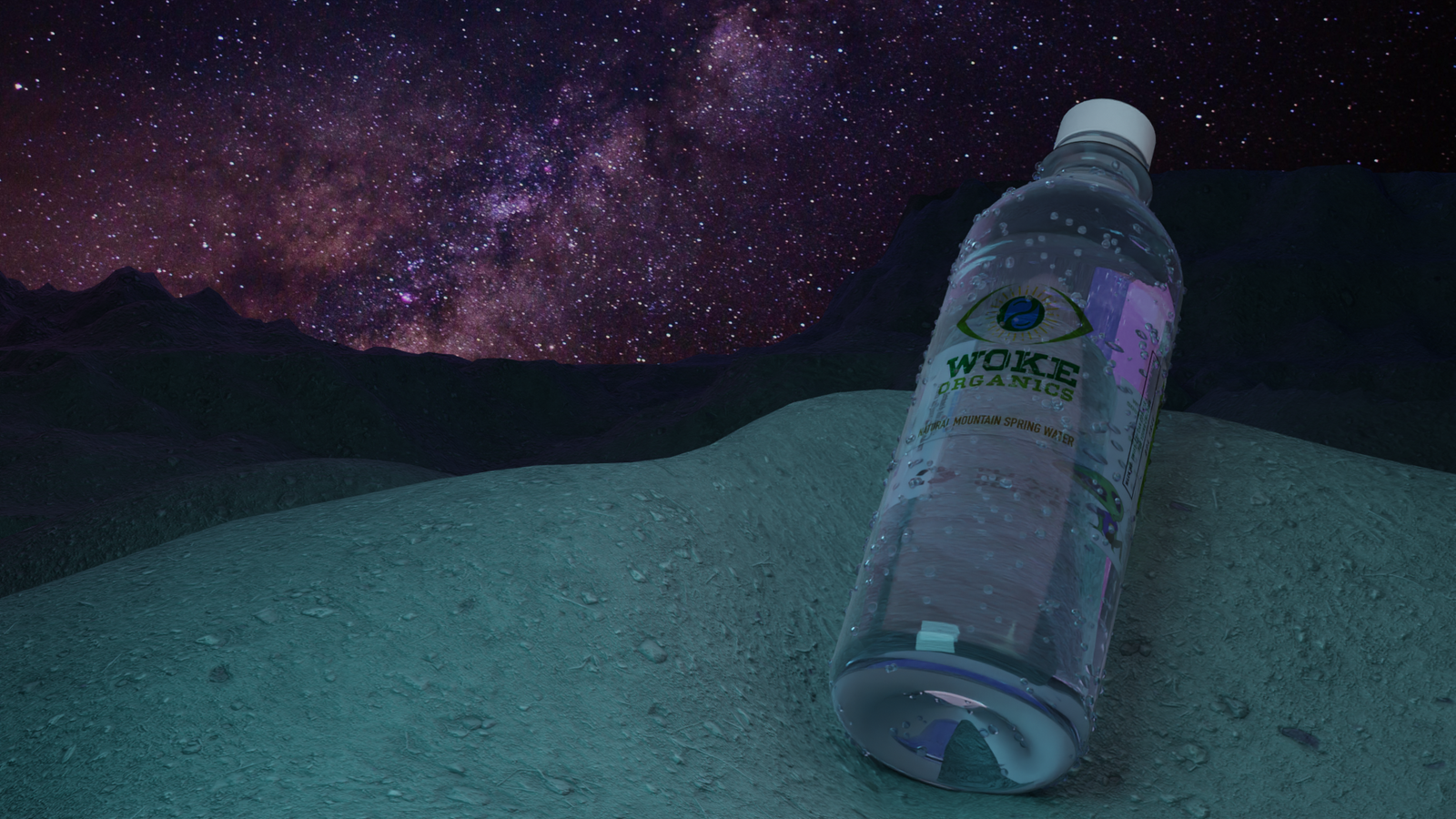 Woke Organics Natural Mountain Spring Water 24-Pack