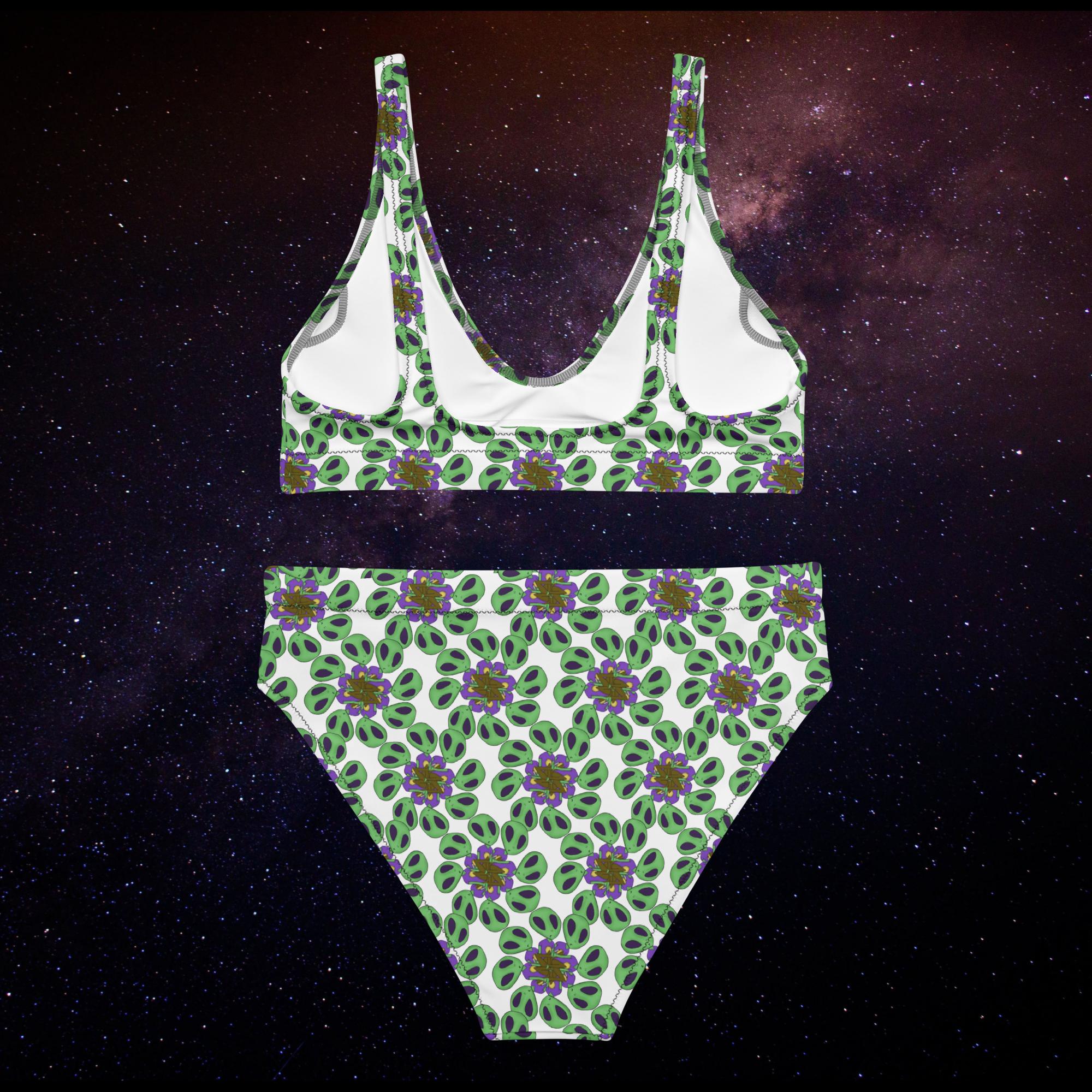 Woke Organics Alien Camo Bikini Set
