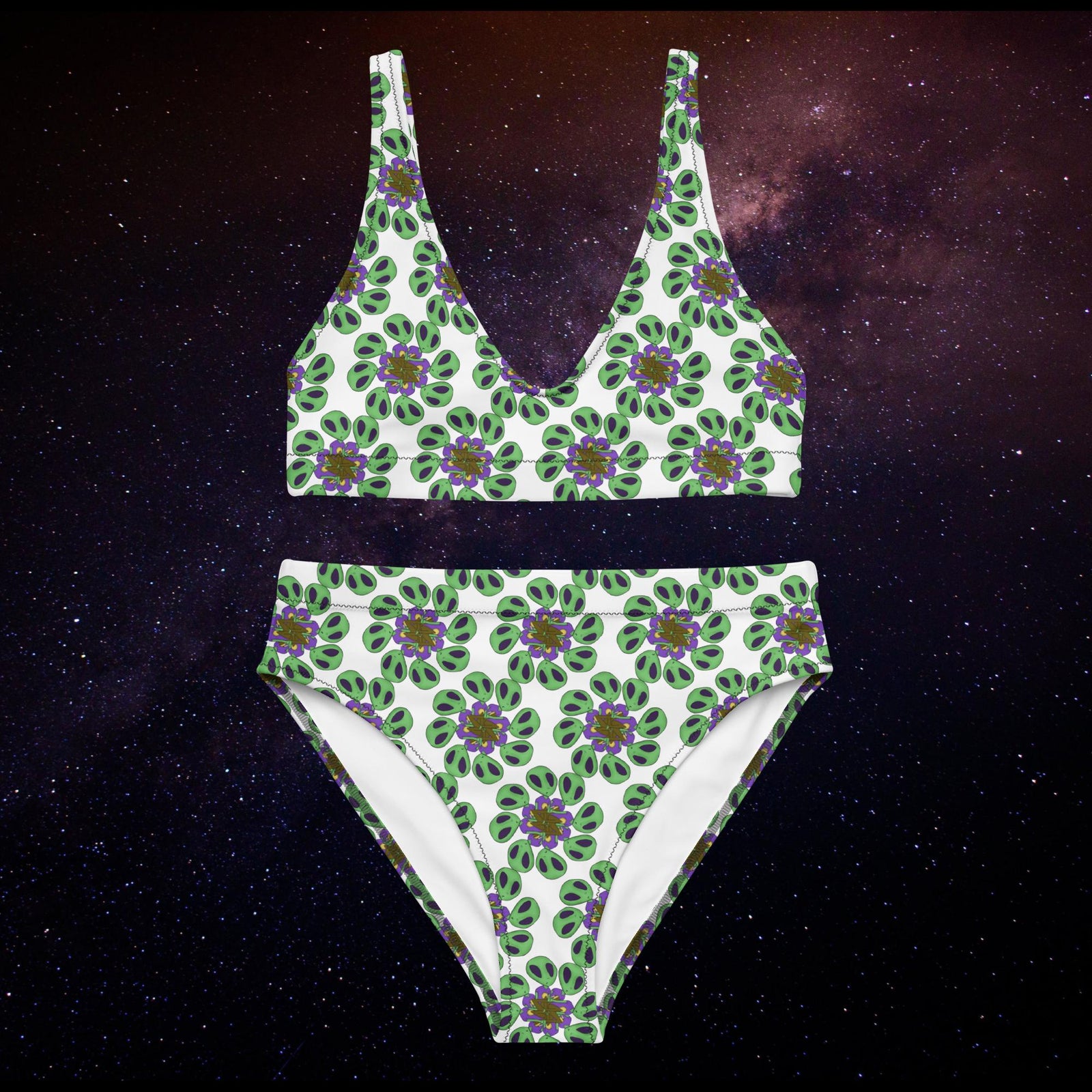 Woke Organics Alien Camo Bikini Set