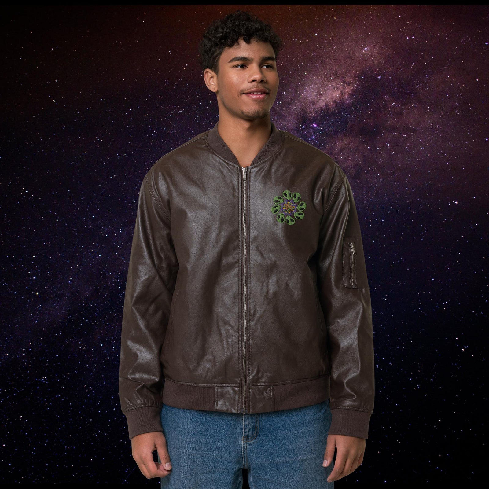 Timeless Moto Leather Bomber Jacket