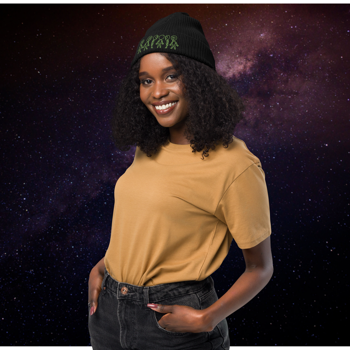 Organic Ribbed Beanie by Woke Organics