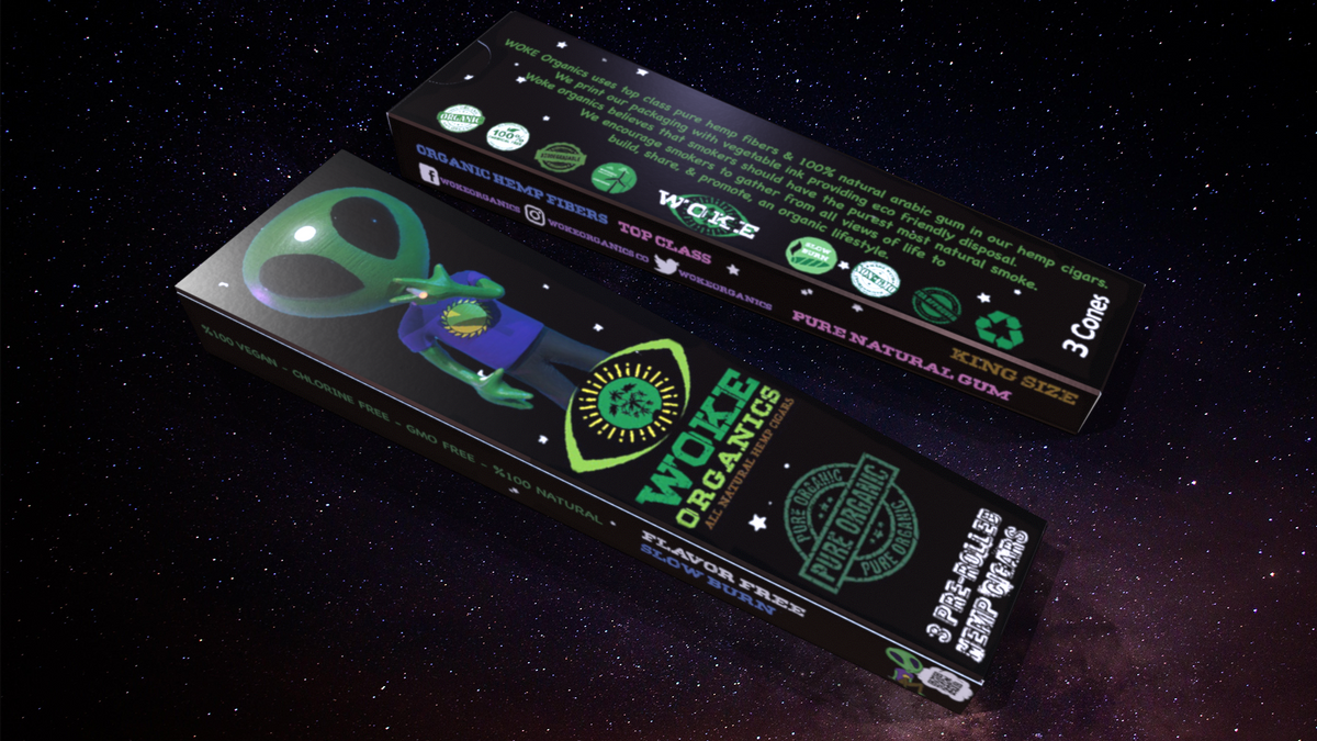 Woke Organics Hemp Cone Cigars 3 Pack