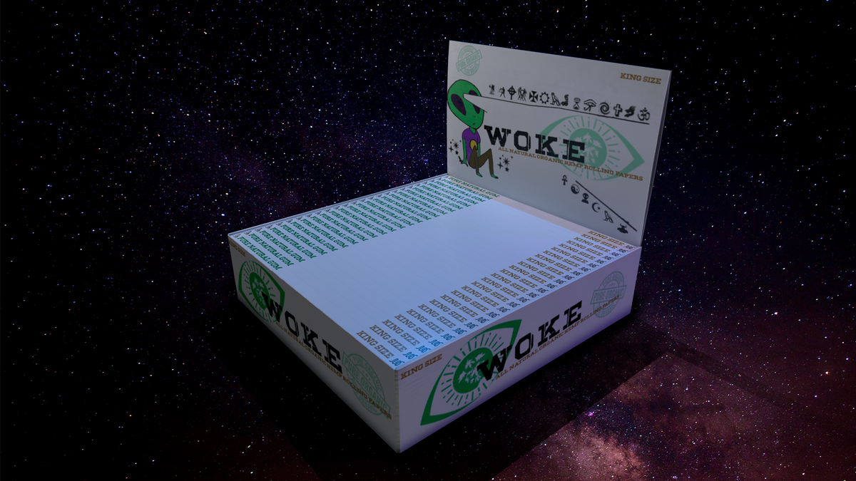 WOKE Organics™ Hemp Rolling Paper King Size 25 Pack