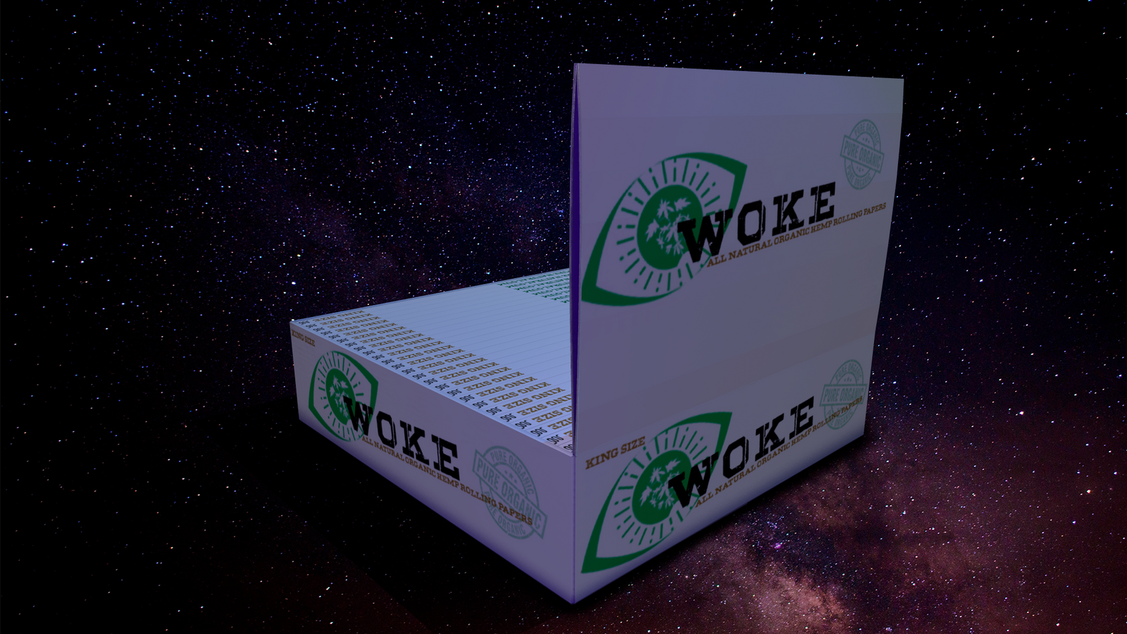 WOKE Organics™ Hemp Rolling Paper King Size 25 Pack