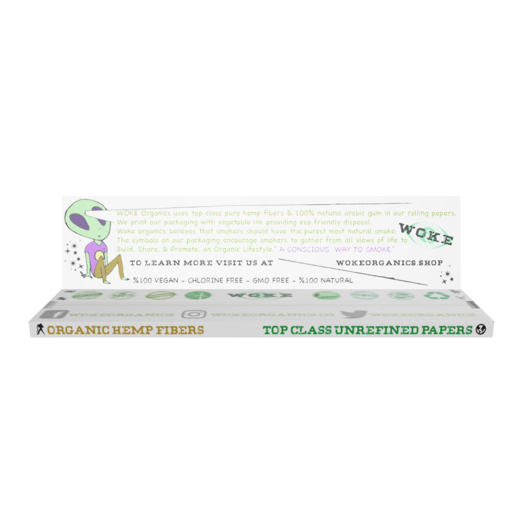 WOKE Organics™ Hemp Rolling Paper King Size 7-Pack