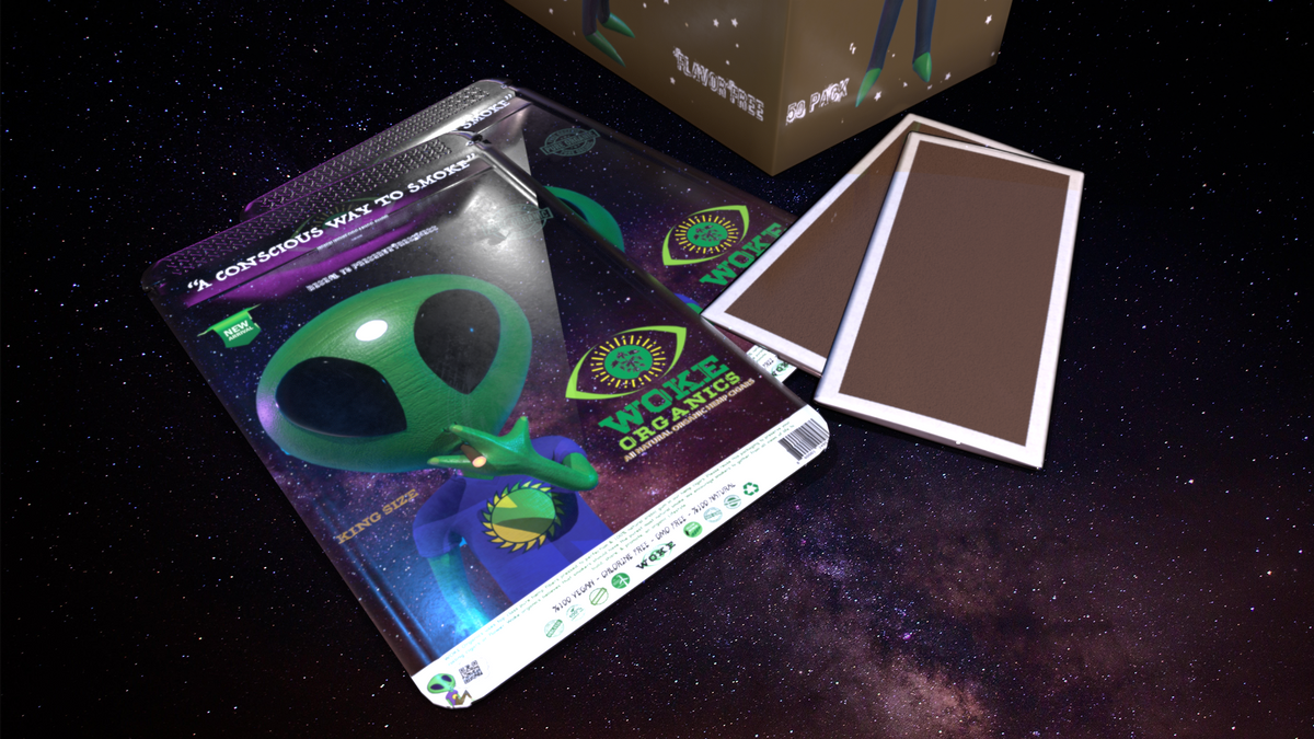 Woke Organics Hemp Rolling Paper Cigars 3 Pack