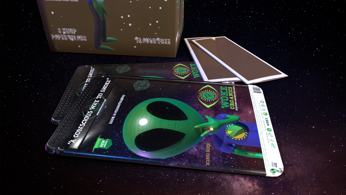 Woke Organics Hemp Rolling Paper Cigars 7 Pack