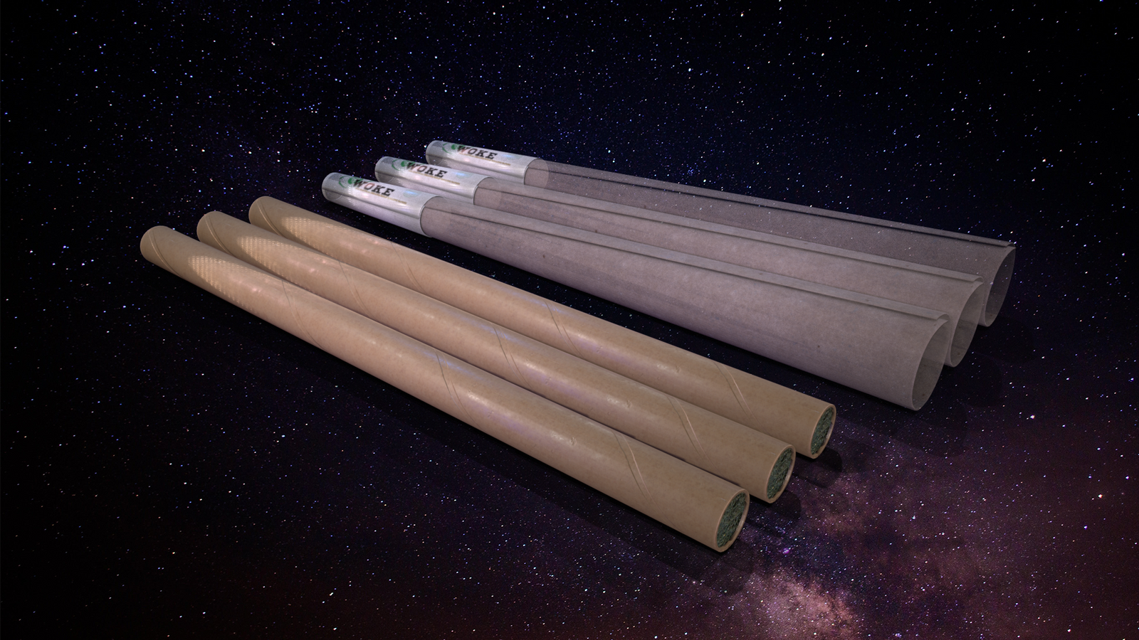 Woke Organics Hemp Cones Paper 7 Pack