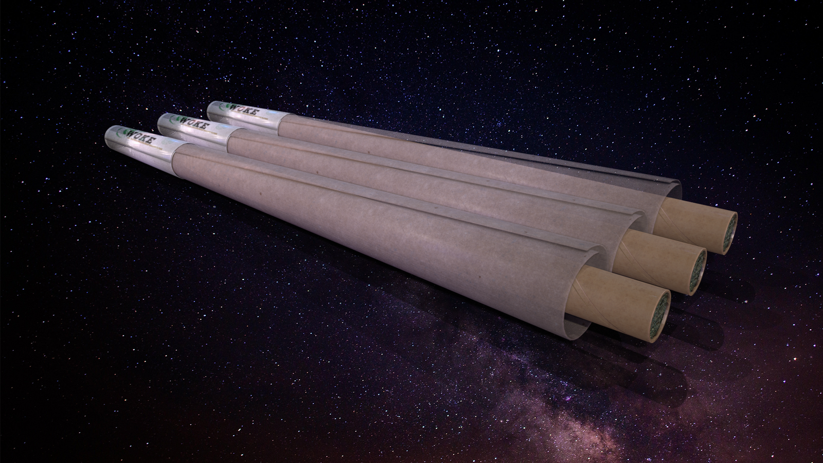 Woke Organics Hemp Cones Paper 3 Pack