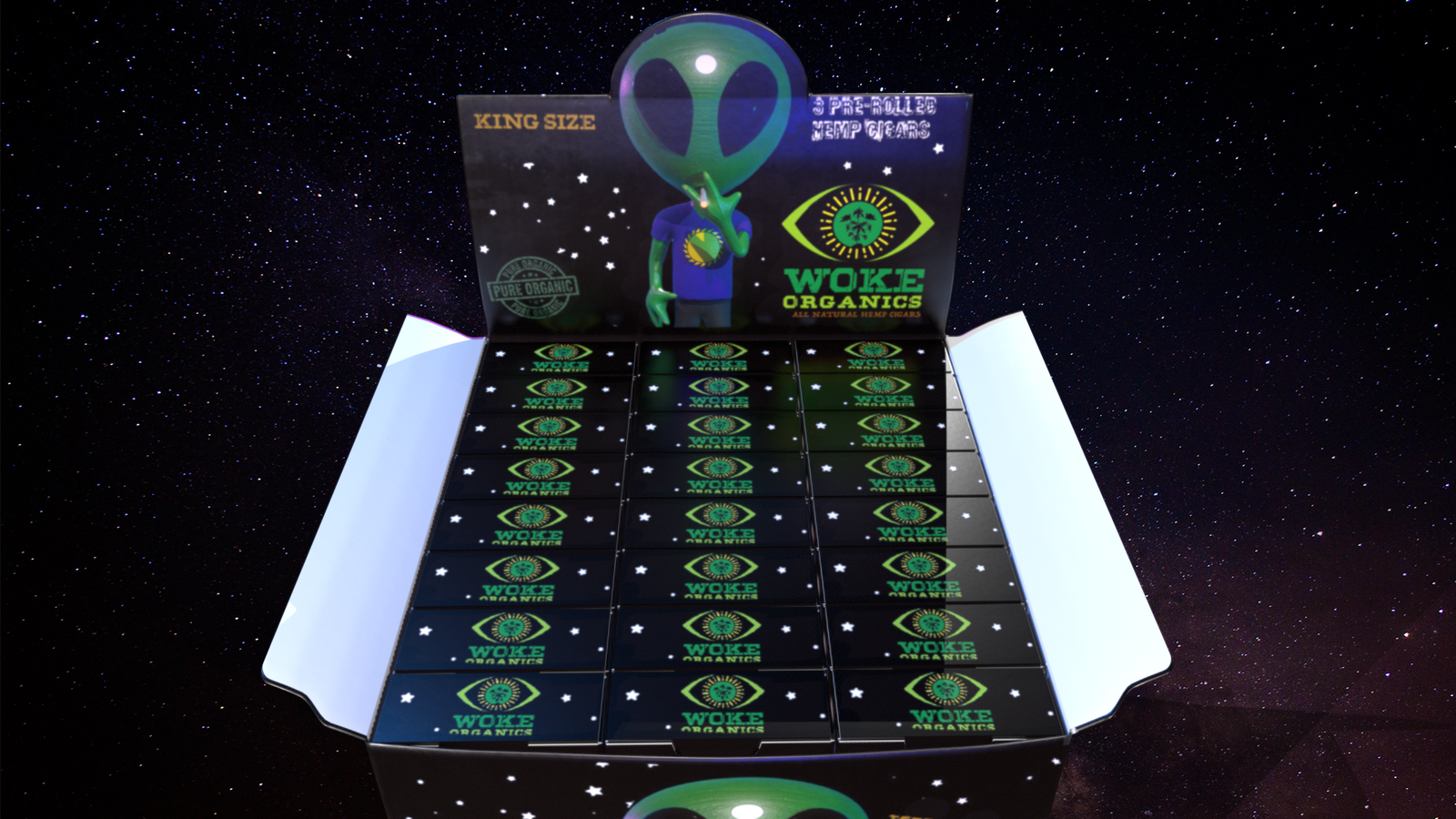 Woke Organics Hemp Cone Cigars 24 Pack